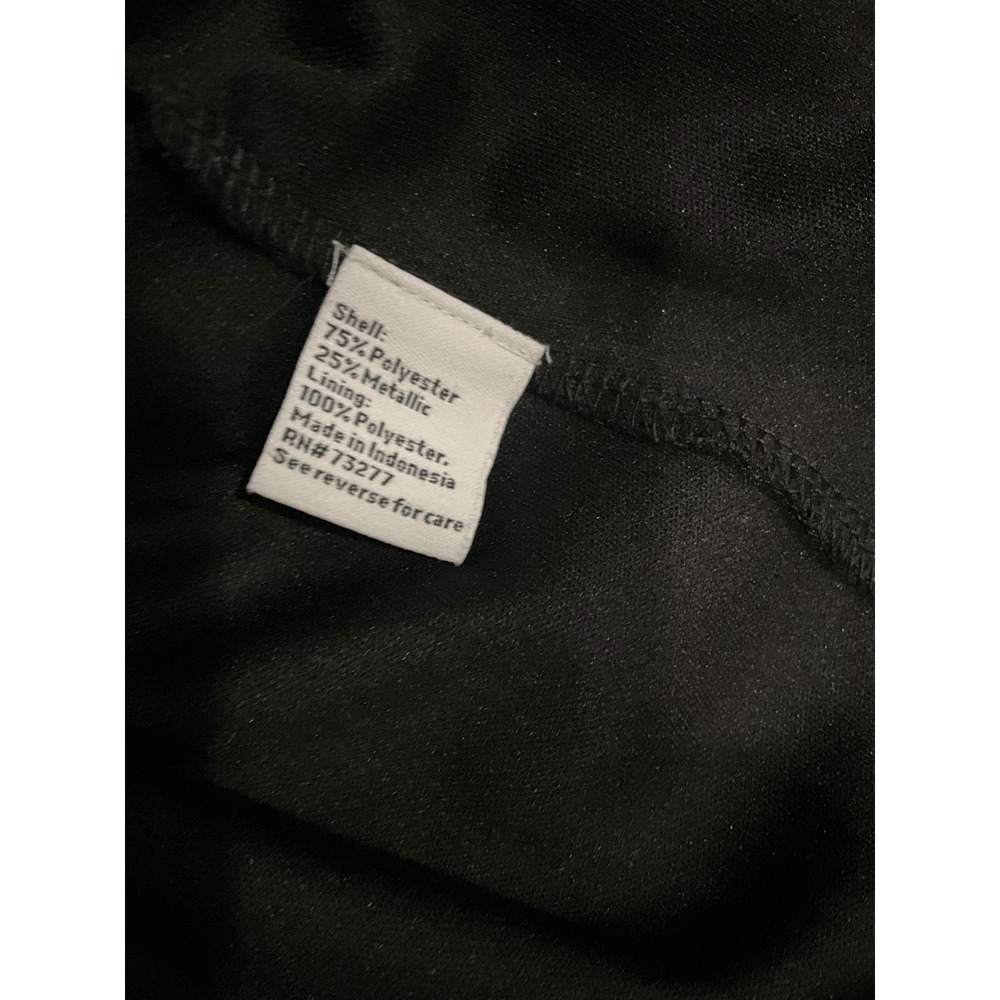 Talbots Petites Navy Blue Brocade Jacquard Collarless Long Jacket Coat Pant Suit - Picture 10 of 10